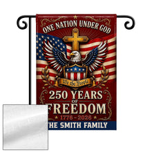 Load image into Gallery viewer, Personalized Double-Sided Garden Flag Custom Family Name 4th of July Gift
