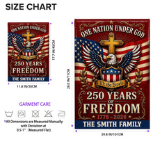 Load image into Gallery viewer, Personalized Double-Sided Garden Flag Custom Family Name 4th of July Gift
