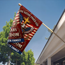Load image into Gallery viewer, Personalized Double-Sided Garden Flag Custom Family Name 4th of July Gift
