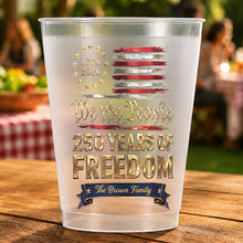 Load image into Gallery viewer, Personalized Frosted Cups Custom Name Gift for 4th of July
