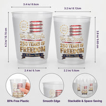 Load image into Gallery viewer, Personalized Frosted Cups Custom Name Gift for 4th of July
