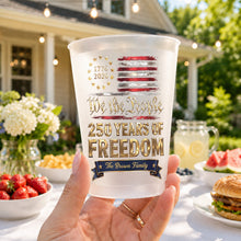Load image into Gallery viewer, Personalized Frosted Cups Custom Name Gift for 4th of July
