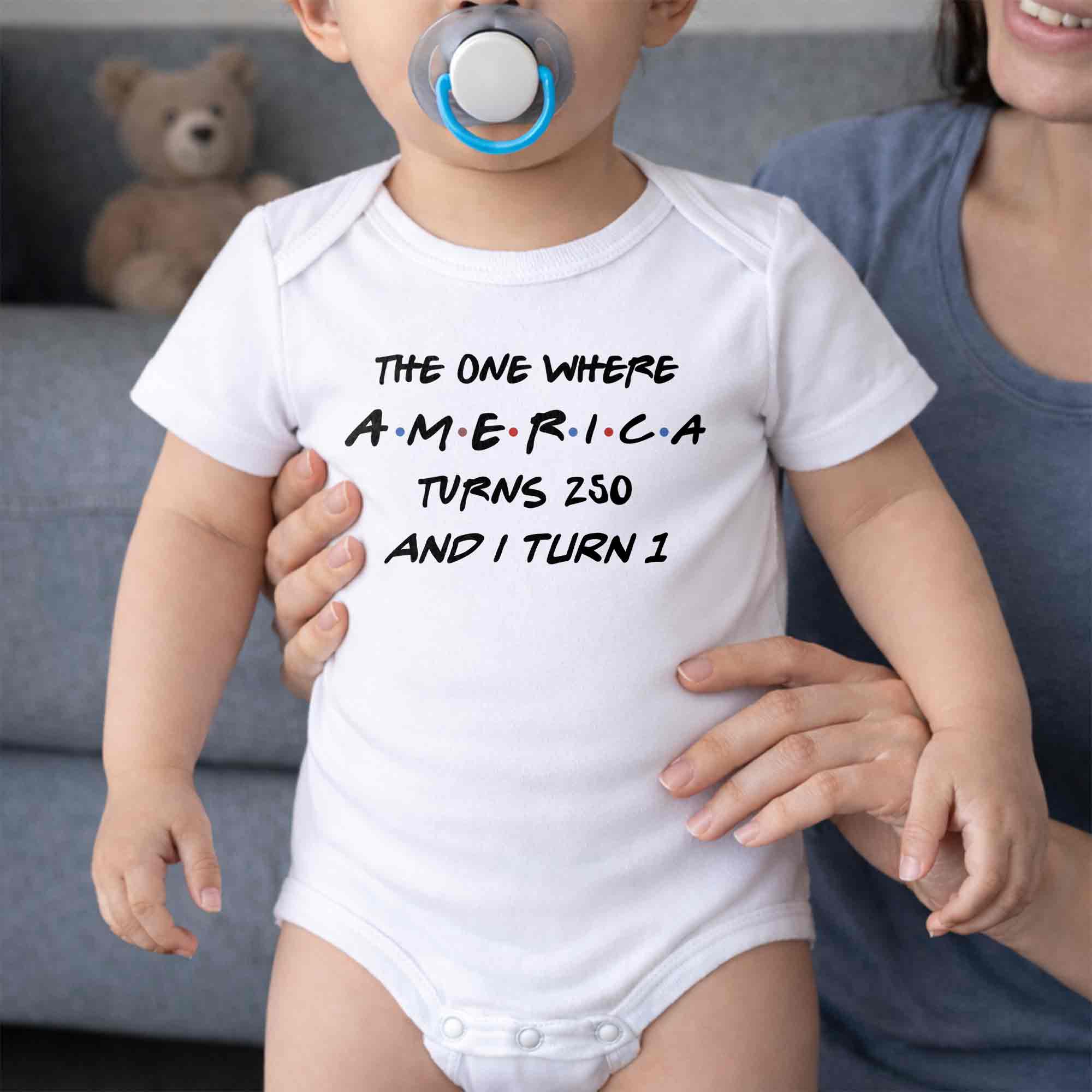 Personalized 1st Birthday Baby Onesie Custom Name Gift Idea