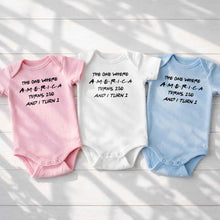 Load image into Gallery viewer, Personalized 1st Birthday Baby Onesie Custom Name Gift Idea
