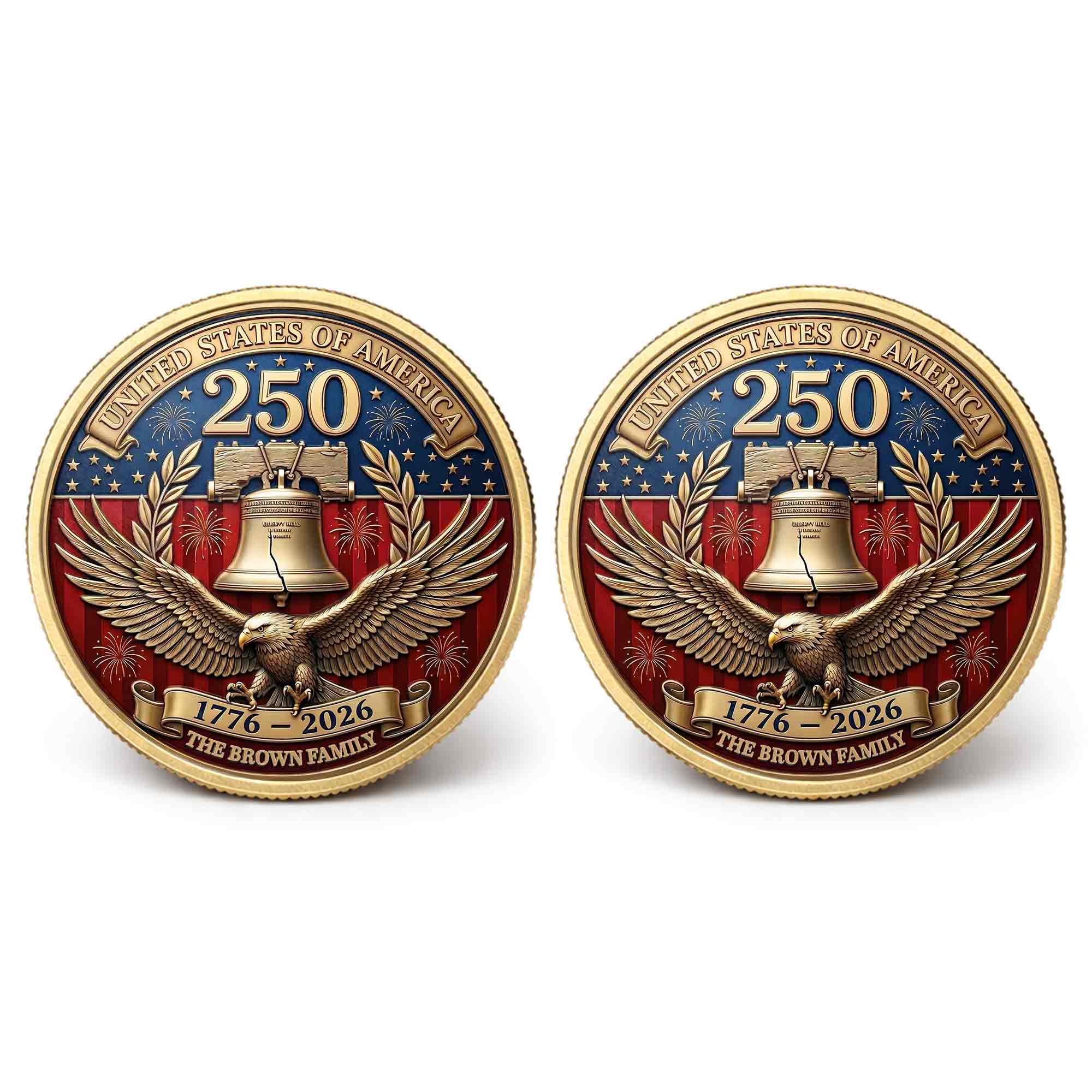 Personalized Commemorative Coin Custom Family Gift for Dad