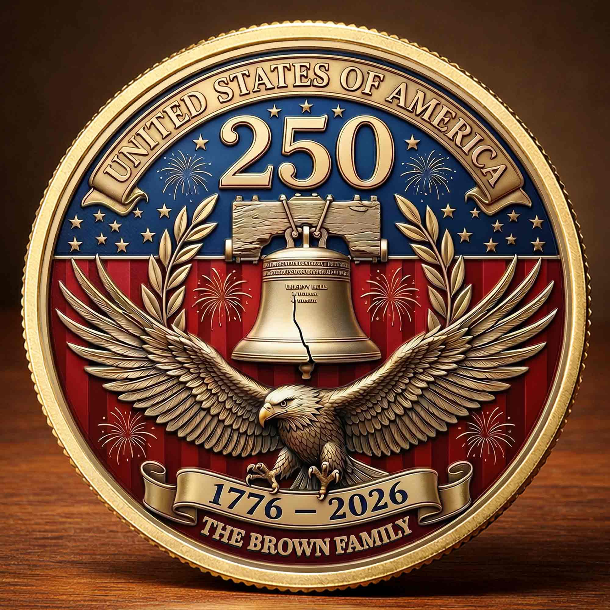 Personalized Commemorative Coin Custom Family Gift for Dad
