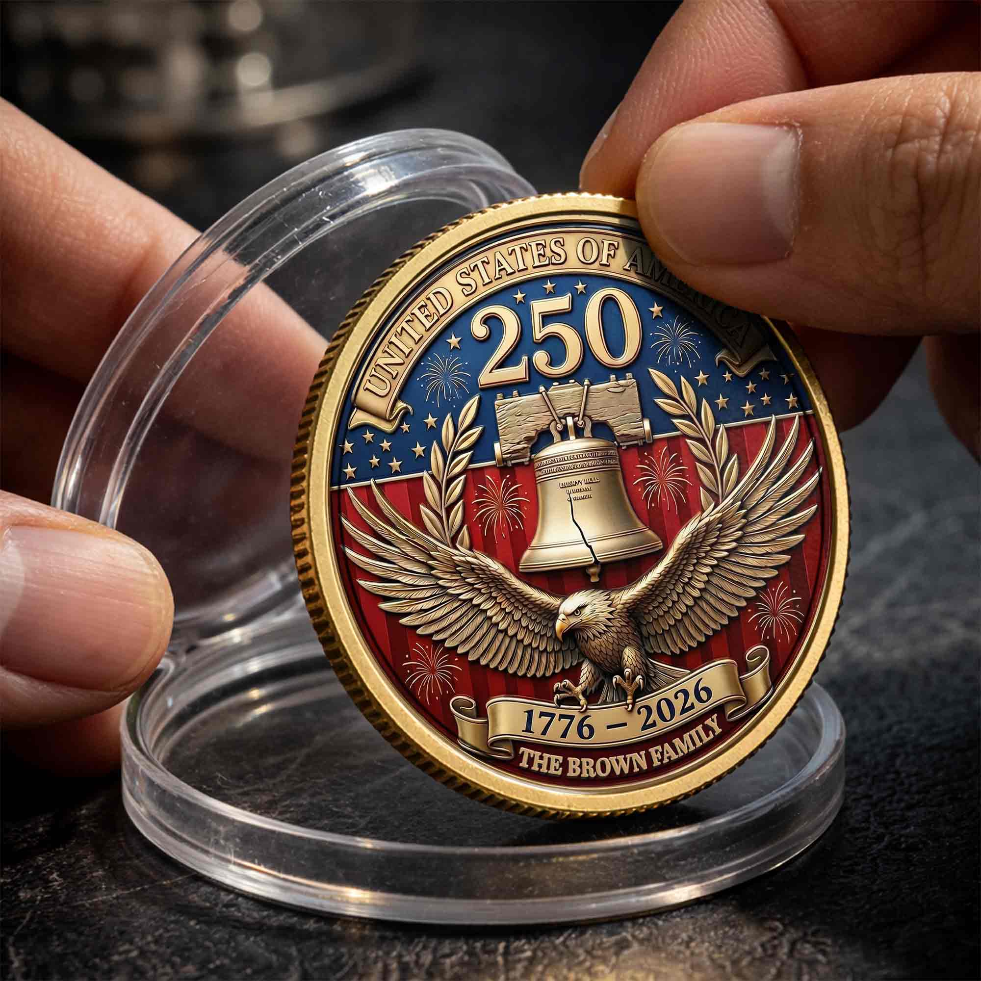 Personalized Commemorative Coin Custom Family Gift for Dad