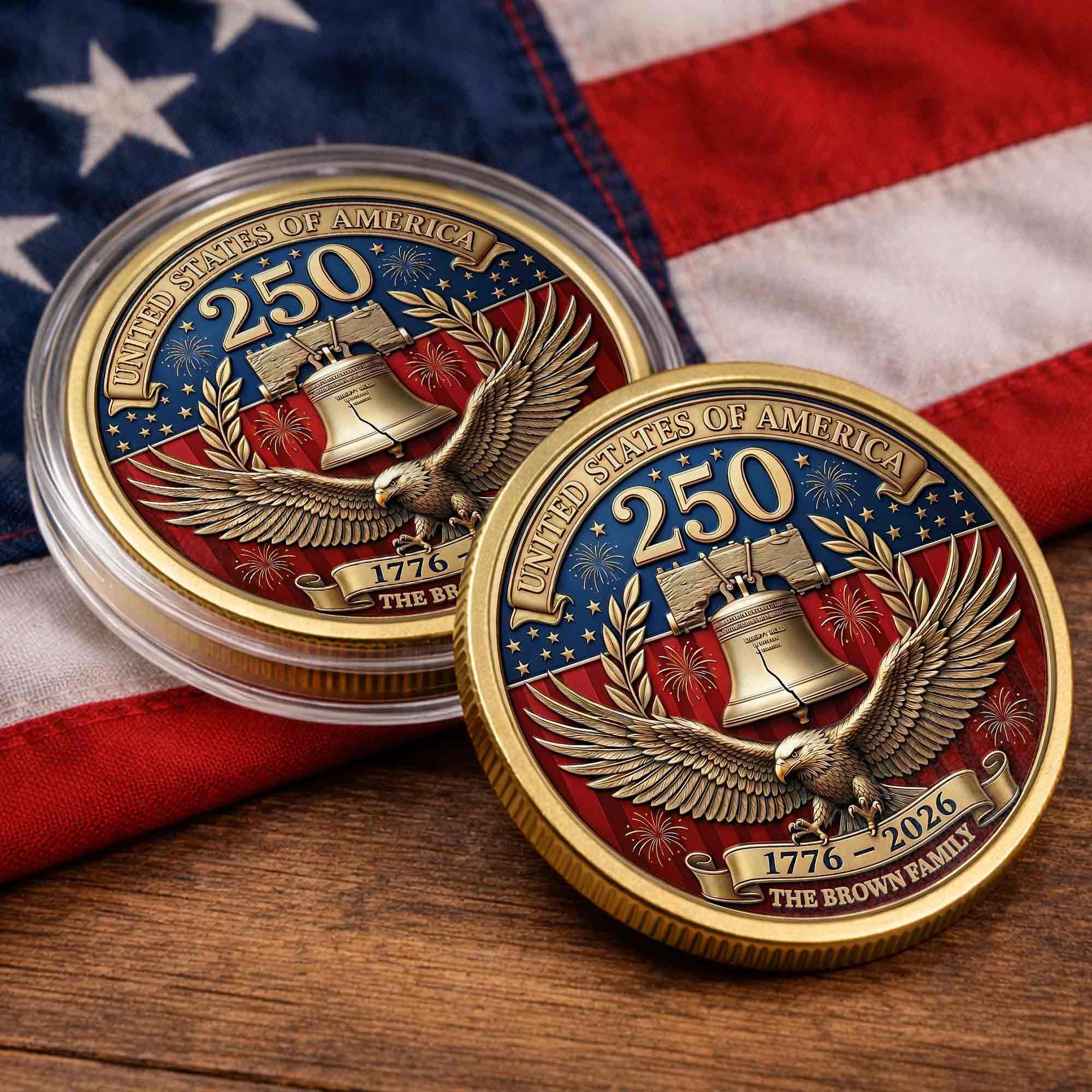 Personalized Commemorative Coin Custom Family Gift for Dad