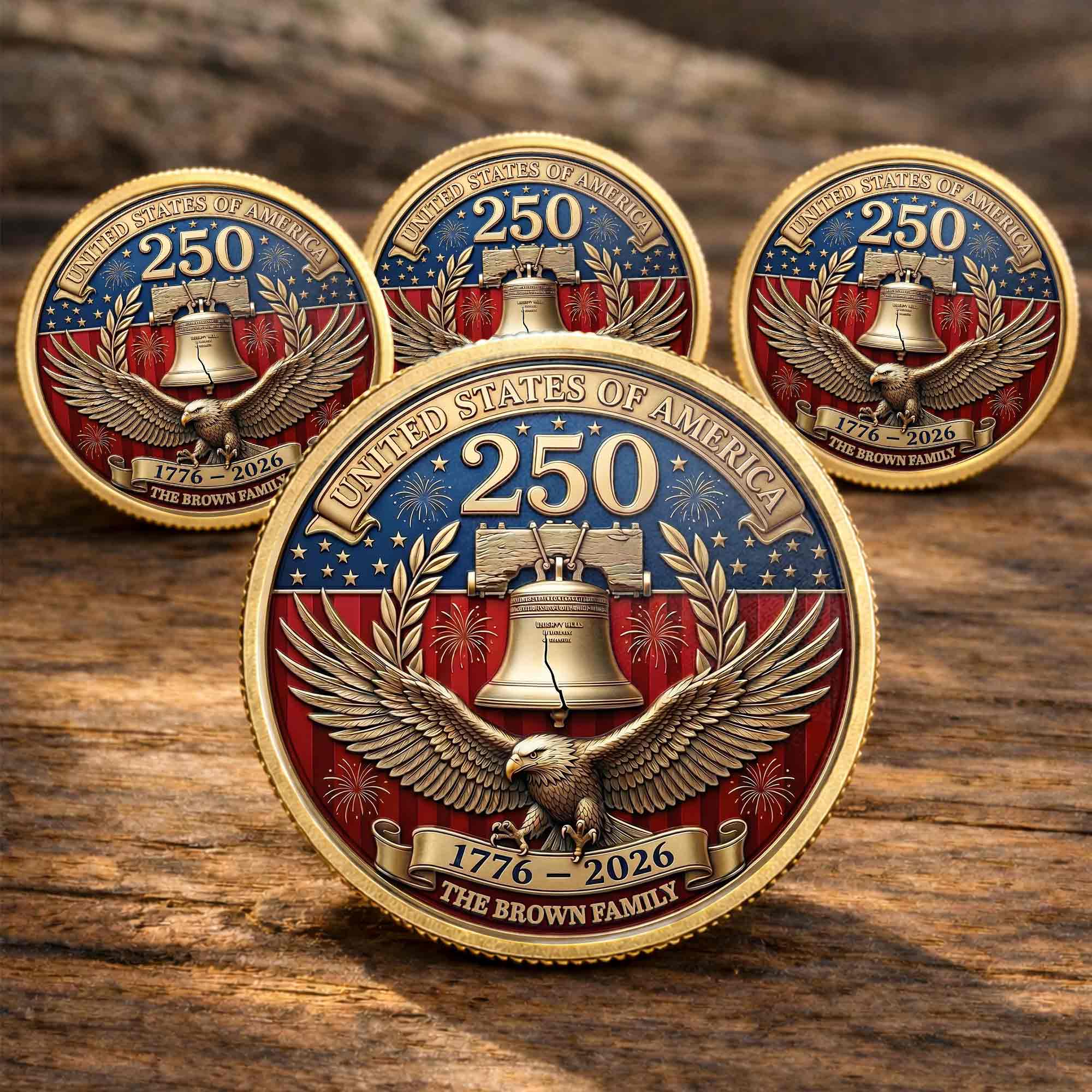 Personalized Commemorative Coin Custom Family Gift for Dad