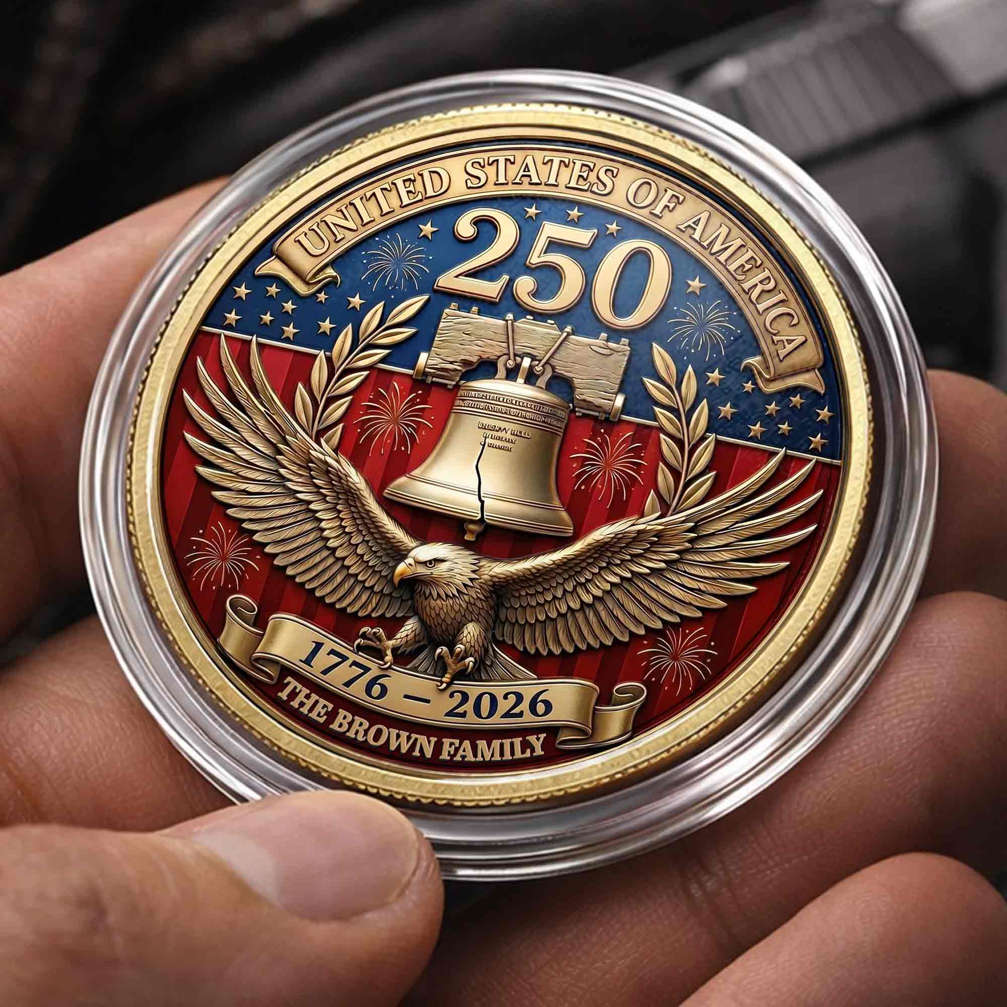 Personalized Commemorative Coin Custom Family Gift for Dad
