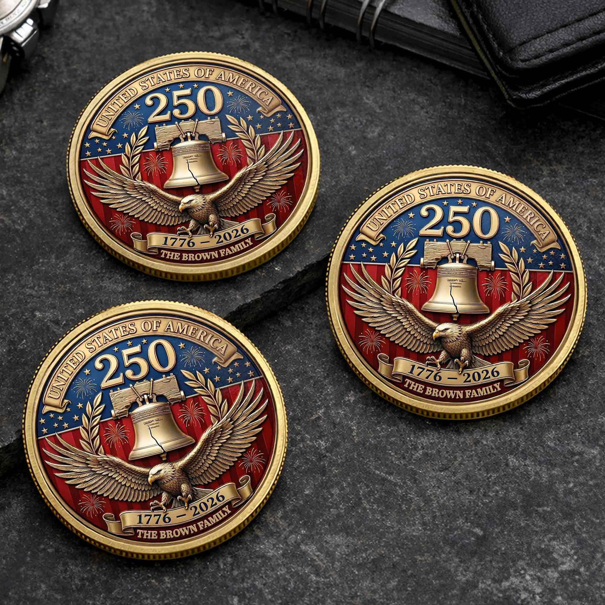 Personalized Commemorative Coin Custom Family Gift for Dad