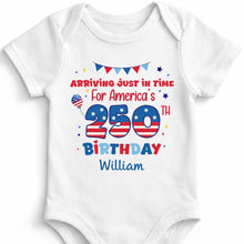 Load image into Gallery viewer, Personalized Baby Onesie Custom Name 4th of July Gift Idea
