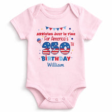 Load image into Gallery viewer, Personalized Baby Onesie Custom Name 4th of July Gift Idea
