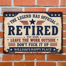 Load image into Gallery viewer, Personalized Metal Sign Custom Name Gift for Dad 4th of July
