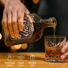 Load image into Gallery viewer, Personalized Whiskey Bottle Custom Name Eagle 250th Anniversary Gift
