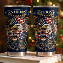 Load image into Gallery viewer, Personalized 20oz Stainless Steel Tumbler Custom Name America Gift for Dad
