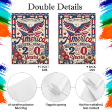 Load image into Gallery viewer, Personalized Double-Sided Garden Flag Custom Family Name USA | GradoCreations
