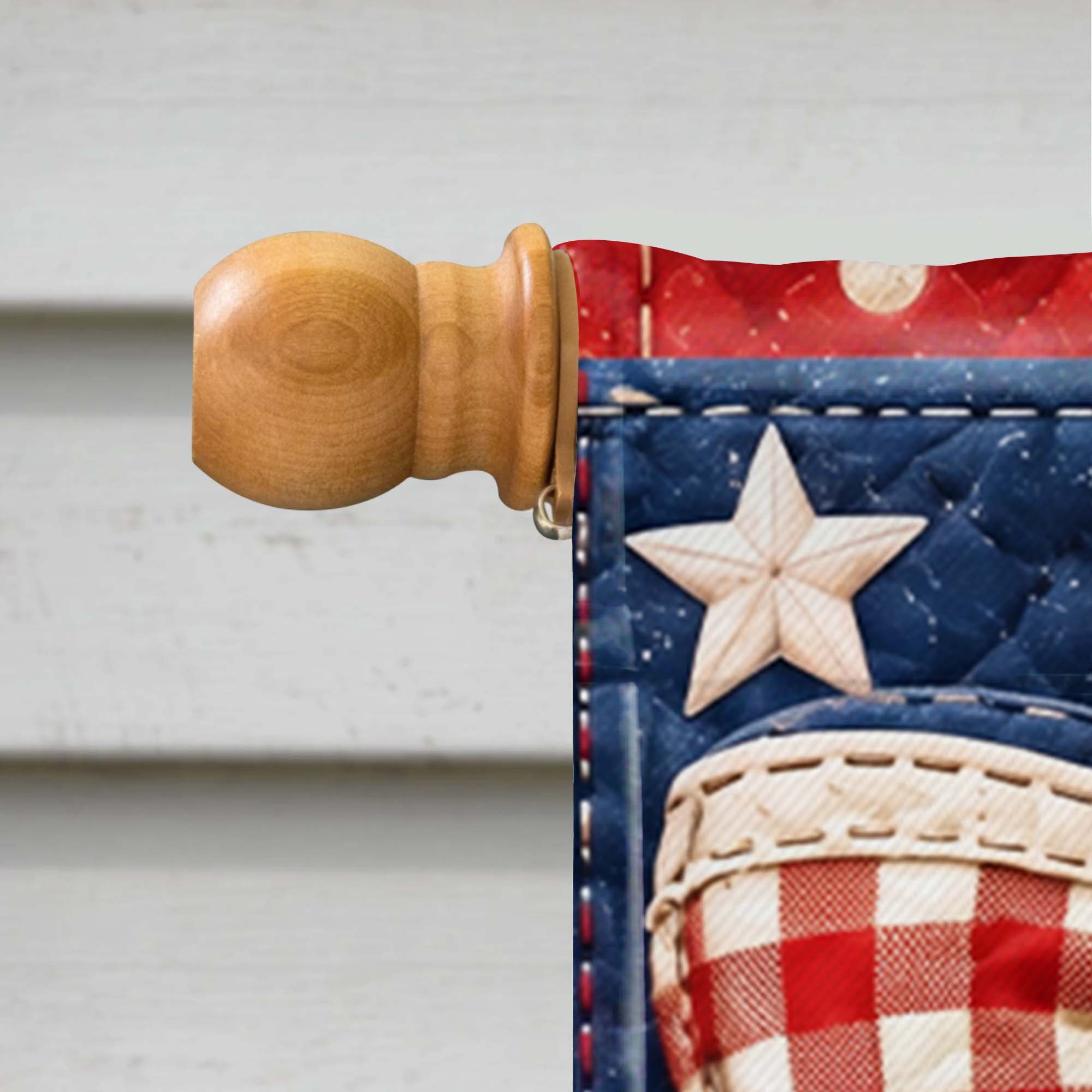 Personalized 4th of July Garden Flag Custom Family Name Gift