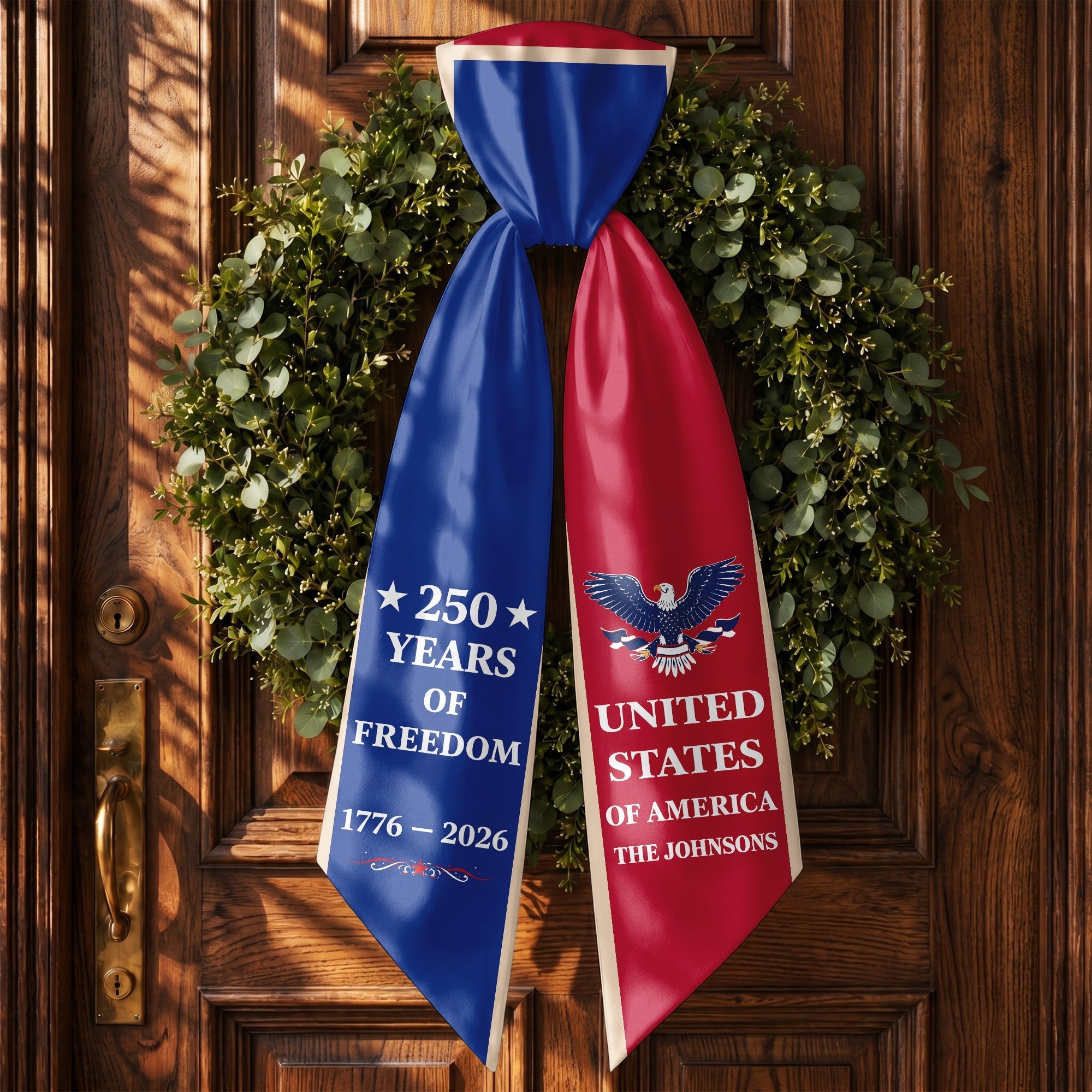 Personalized Patriotic Decorative Sash for 4th of July Party
