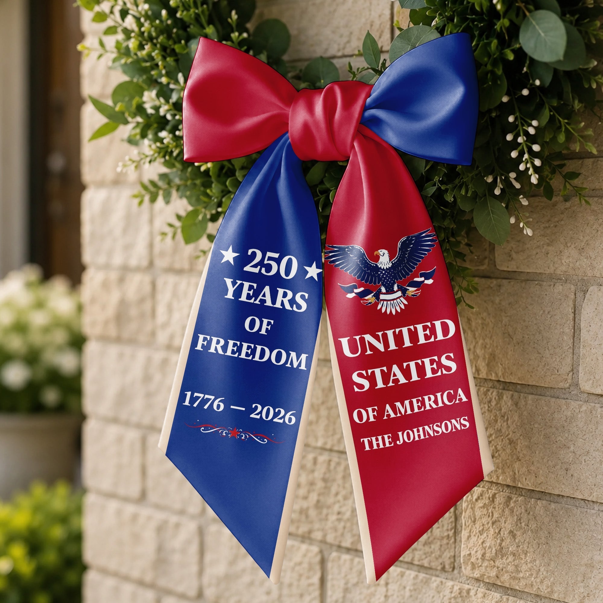 Personalized Patriotic Decorative Sash for 4th of July Party
