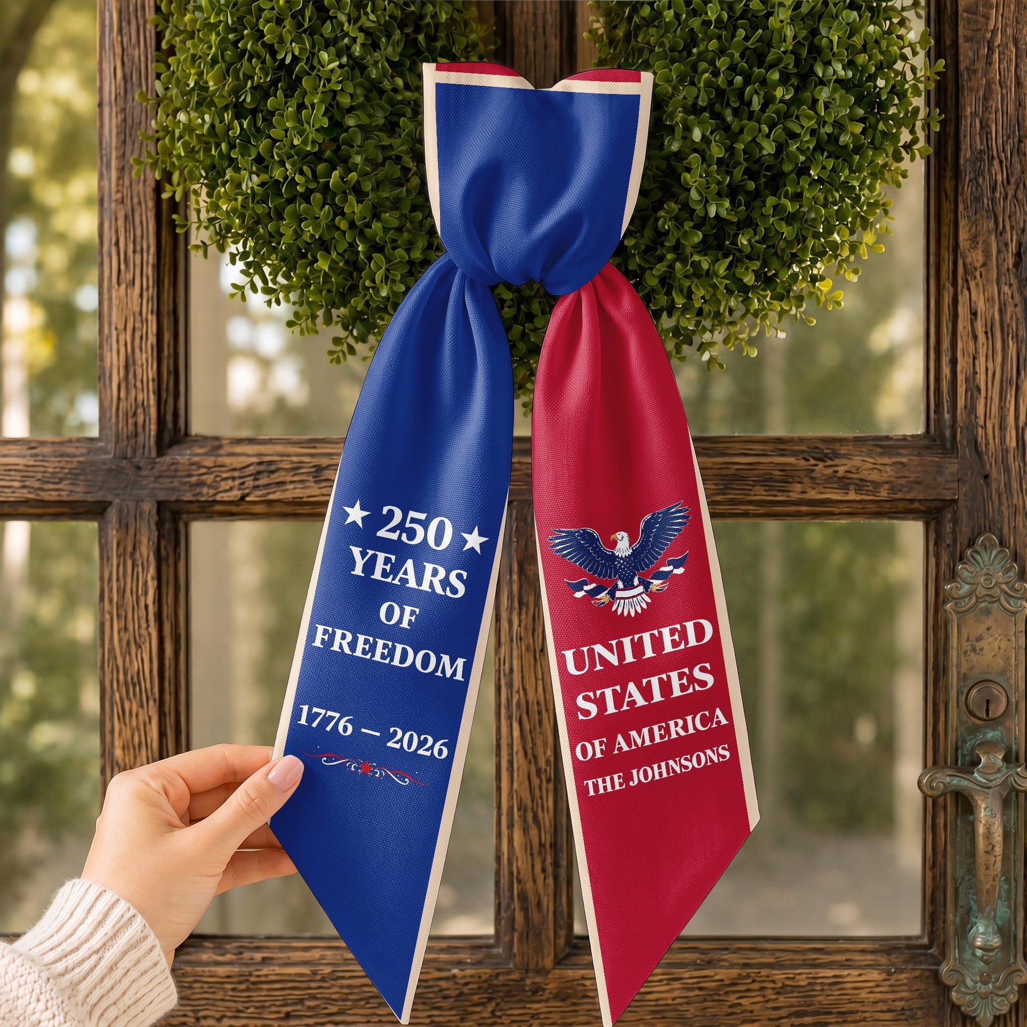 Personalized Patriotic Decorative Sash for 4th of July Party