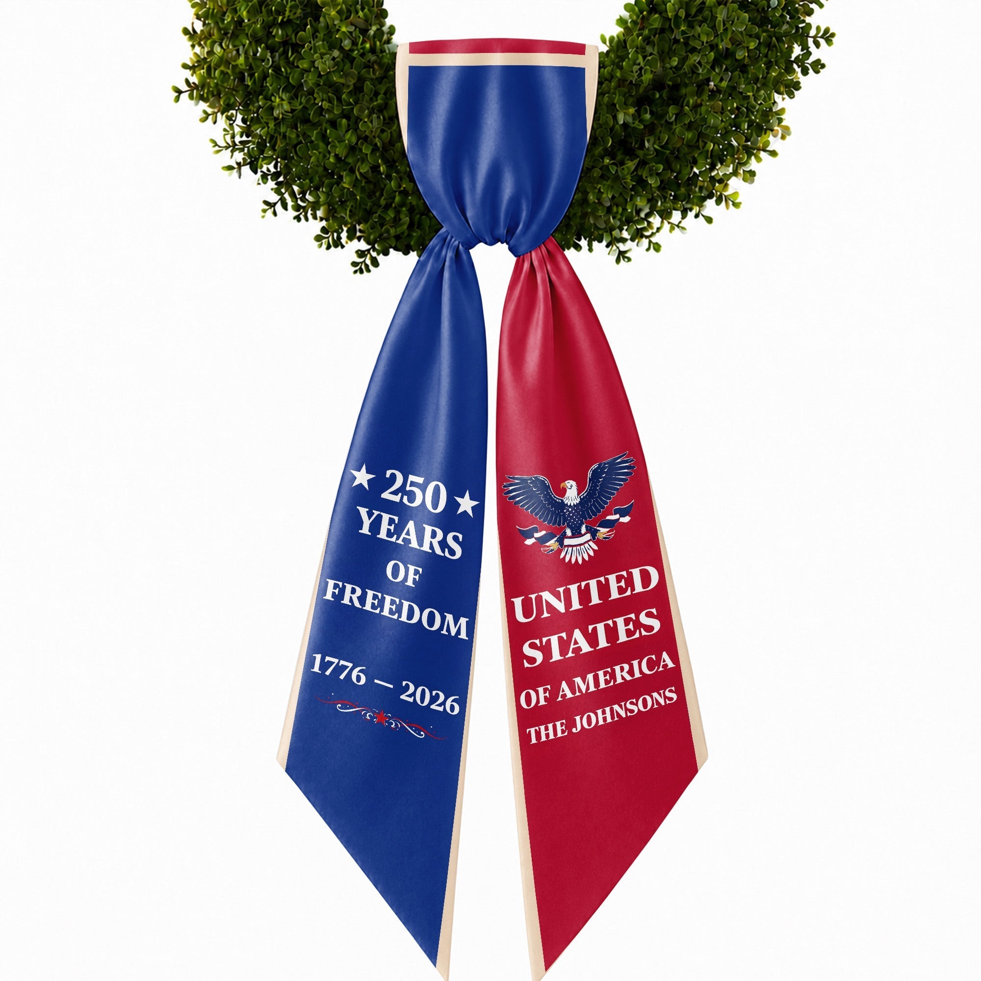 Personalized Patriotic Decorative Sash for 4th of July Party