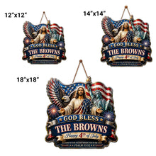 Load image into Gallery viewer, Personalized 4th of July Wood Sign Custom Family Name Gift
