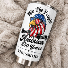Load image into Gallery viewer, Personalized 20oz Stainless Steel Tumbler Custom Name Eagle Gift for Dad
