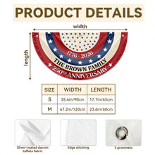 Load image into Gallery viewer, Personalized Family 250th Anniversary Flag Custom Name Decoration
