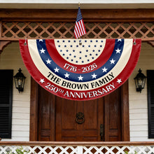 Load image into Gallery viewer, Personalized Family 250th Anniversary Flag Custom Name Decoration
