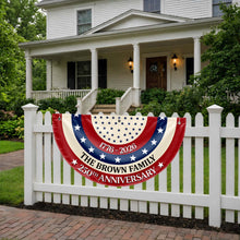 Load image into Gallery viewer, Personalized Family 250th Anniversary Flag Custom Name Decoration
