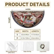 Load image into Gallery viewer, Personalized Non-Pleated Fan Flag Custom Family Name Gift for Independence Day
