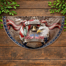 Load image into Gallery viewer, Personalized Non-Pleated Fan Flag Custom Family Name Gift for Independence Day
