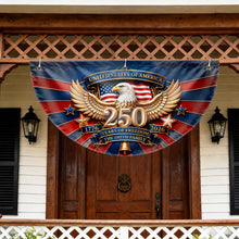 Load image into Gallery viewer, Personalized Family Eagle Fan Flag Custom Name 4th of July Gift
