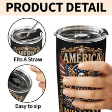 Load image into Gallery viewer, Personalized Stainless Steel Tumbler 20oz Eagle Design Gift for 250th Anniversary
