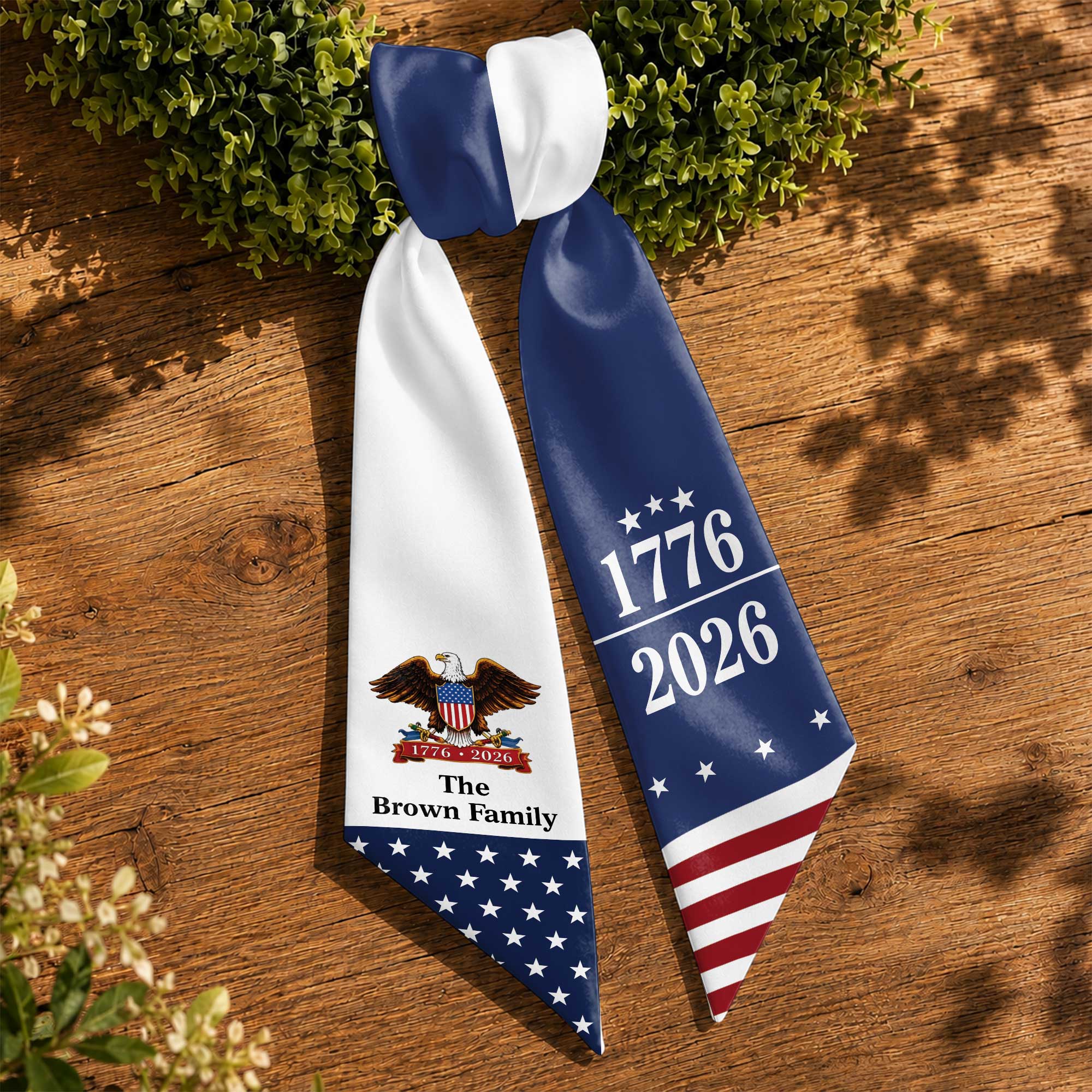 Personalized Patriotic Decorative Sash American Eagle Gift