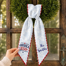 Load image into Gallery viewer, Personalized Decorative Sash with American Flag Design for 4th of July Events
