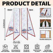 Load image into Gallery viewer, Personalized Decorative Sash with American Flag Design for 4th of July Events
