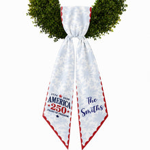 Load image into Gallery viewer, Personalized Decorative Sash with American Flag Design for 4th of July Events
