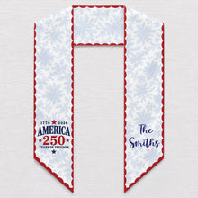 Load image into Gallery viewer, Personalized Decorative Sash with American Flag Design for 4th of July Events
