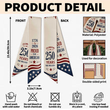 Load image into Gallery viewer, Personalized American Flag Decorative Sash Custom Family Name 4th of July
