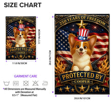 Load image into Gallery viewer, Custom USA Flag with Dog Design - Personalized Garden Flag Gift
