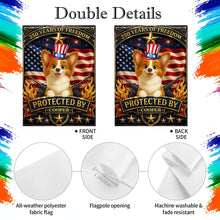 Load image into Gallery viewer, Custom USA Flag with Dog Design - Personalized Garden Flag Gift
