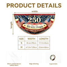 Load image into Gallery viewer, Personalized USA Flag Non-Pleated Fan Flag Custom Family Gift
