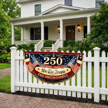Load image into Gallery viewer, Personalized USA Flag Non-Pleated Fan Flag Custom Family Gift
