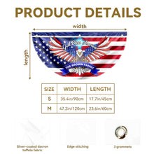 Load image into Gallery viewer, Personalized American Flag Fan Flag Custom Family Name 4th of July Gift
