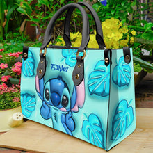 Load image into Gallery viewer, Personalized Ohana Leather Handbag with Custom Name Gift for Her
