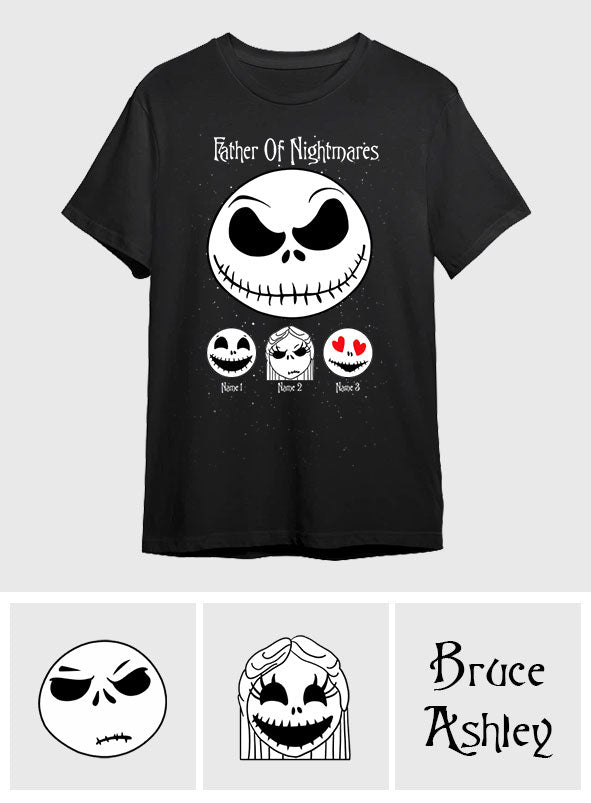 Personalized Nightmare Family T-shirt & Hoodie Custom Names Gift for Halloween