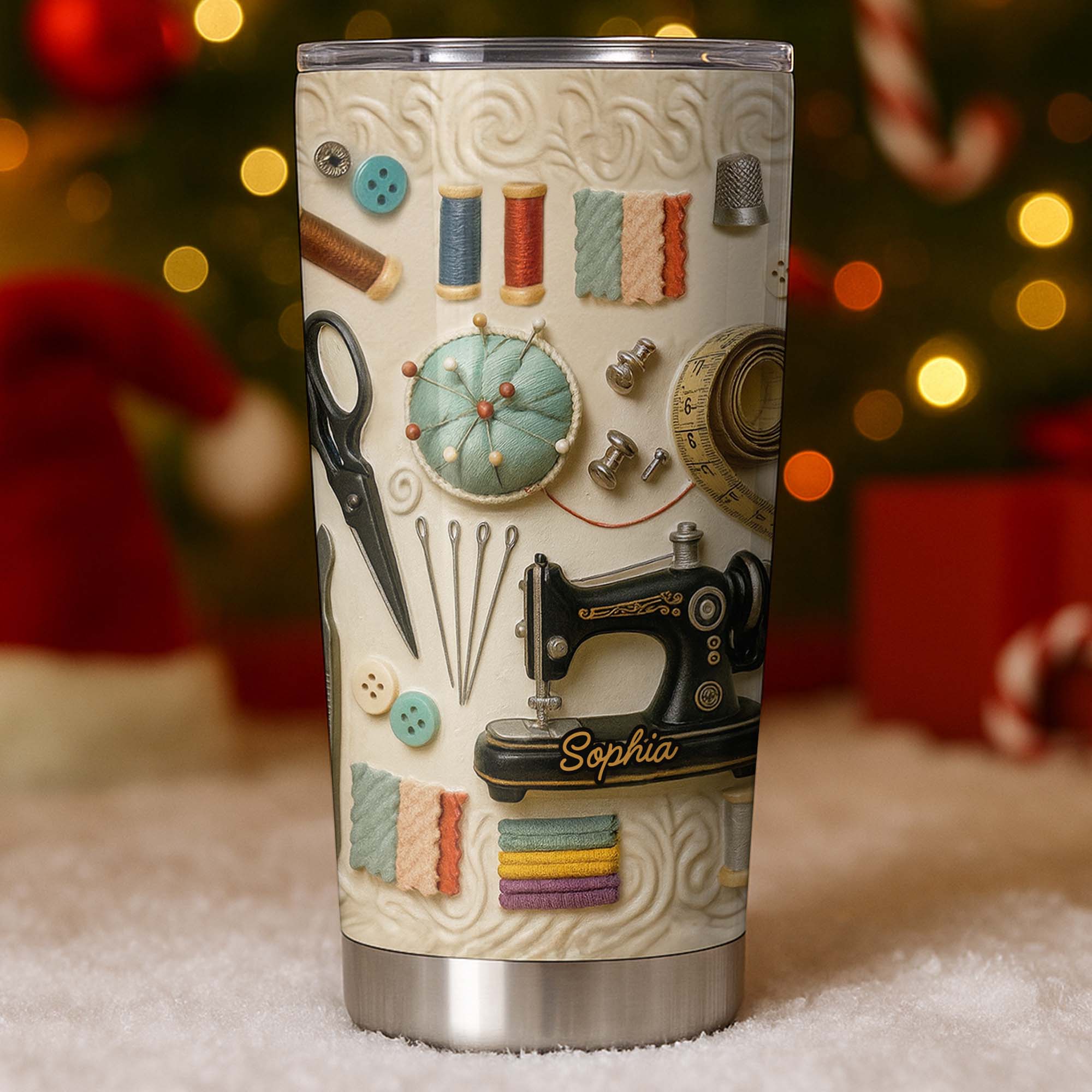 Personalized 20oz Stainless Steel Tumbler Custom Name Gift for Crafters