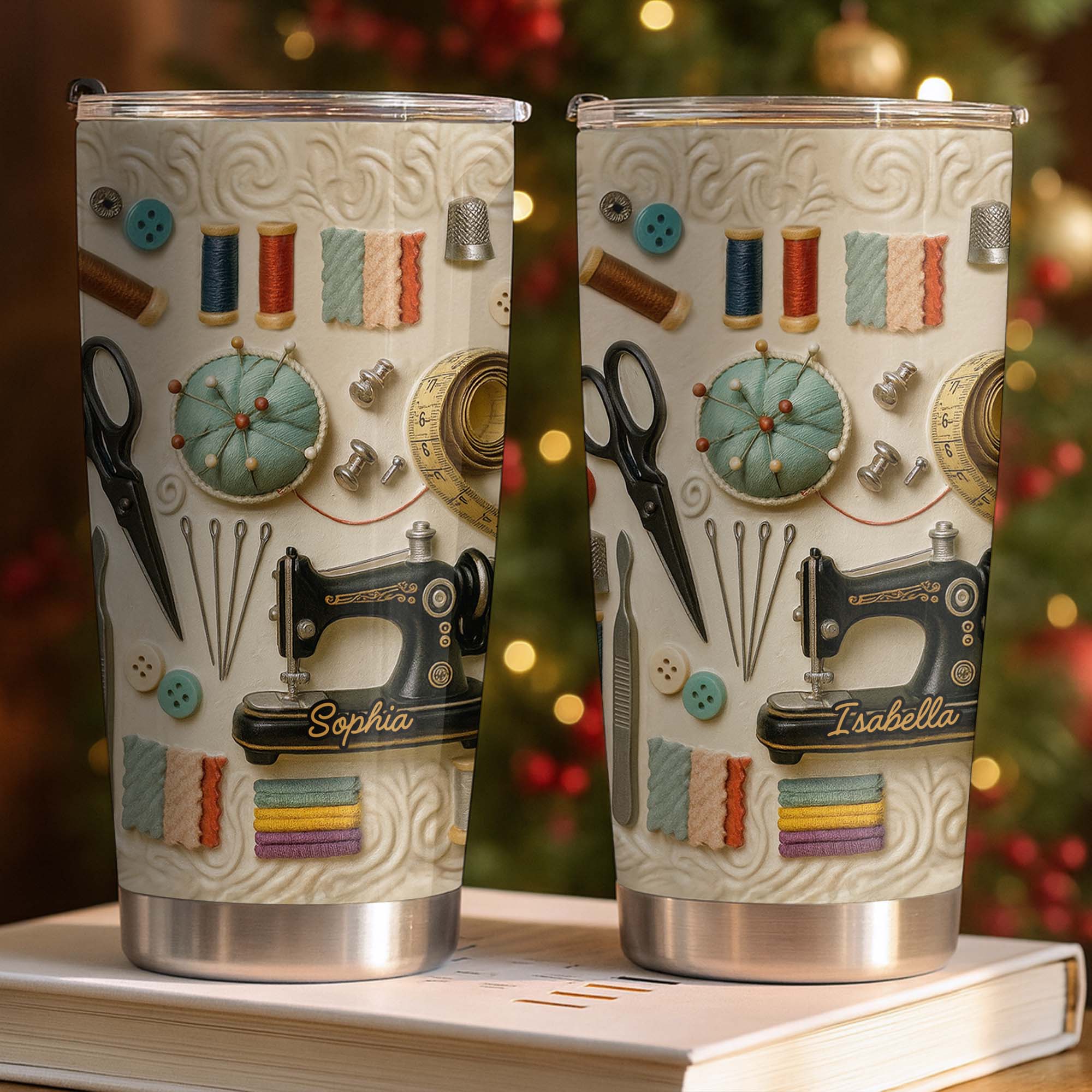 Personalized 20oz Stainless Steel Tumbler Custom Name Gift for Crafters